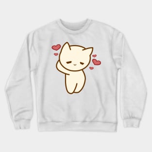 CUTE SHY CAT Crewneck Sweatshirt